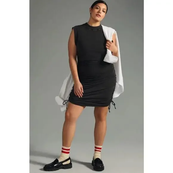 Daily Practice by Anthropologie Sleeveless Ruched Mini Dress - Size XL - Picture 4 of 8